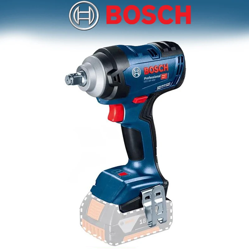 BOSCH Original GDS18V-400 Electric Cordless Impact Wrench Professional 18V 400N.m Brushless Wrench Power Tools Without Battery