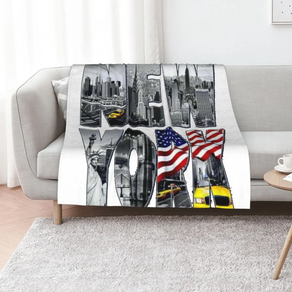 

New york Throw Blanket Bed covers Decoratives Comforter Beach Blankets