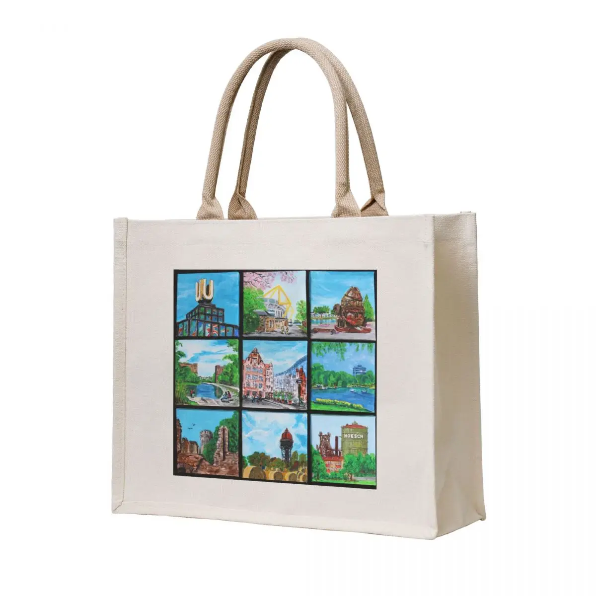

Around the town hall Tote Bag bag for beach sac pour femme bags woman 2025