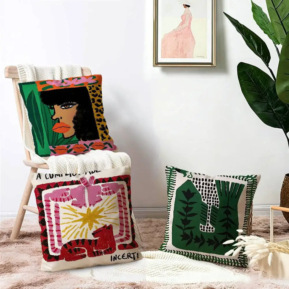 Abstract Ancient Egypt Snake Leopard Cushion Cover Car Throw Pillow Case For Sofa Car Christmas Gift 40x40cm 45x45cm
