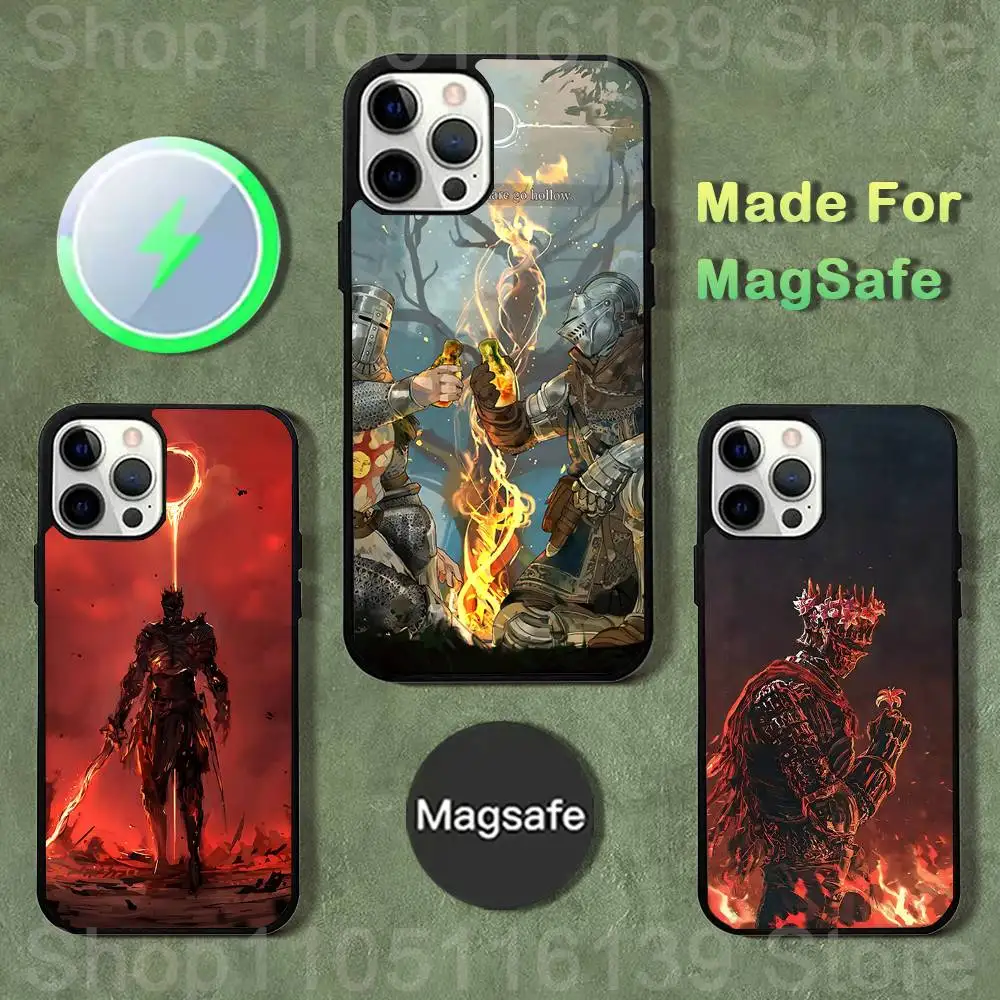

D-Dark S-Souls Game Phone Case For iPhone 17,16,15,14,13,12,11,Pro,Max,Plus,Mini,SE4,E Magnetic Magsafe Wireless Charging