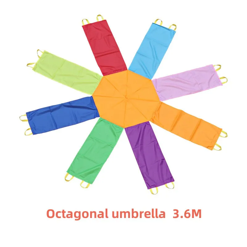 2.4m/3.6M Roll Ball Kid Outdoor Activity gioco di scuola materna Adult Company Team ottagonale giochi divertenti ombrello