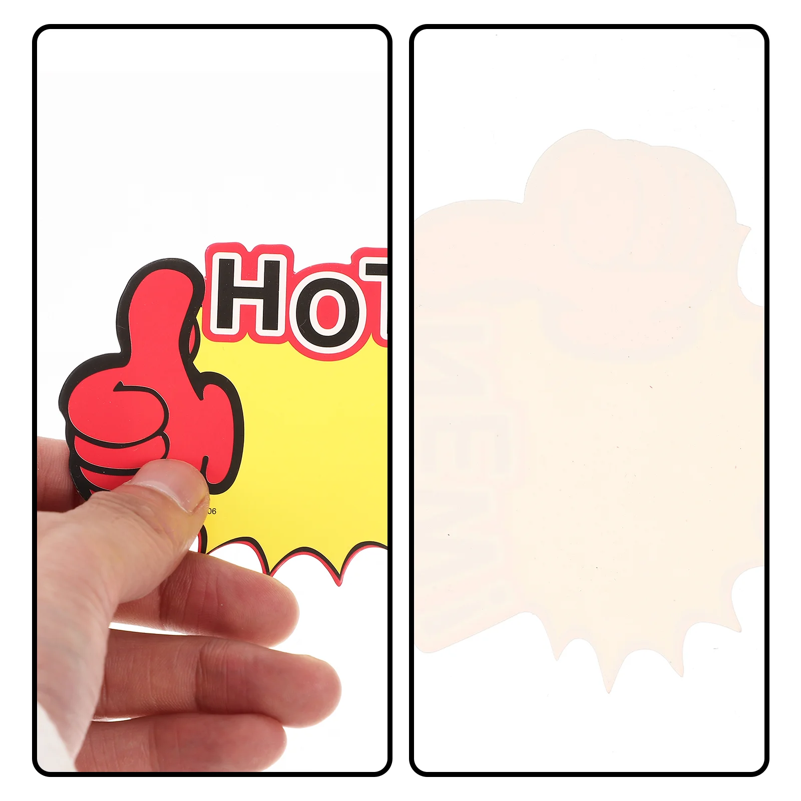 200 Pcs Food Promotional Card Child Neon Light Sign Labels Stickers Pvc Fruit Price Tags