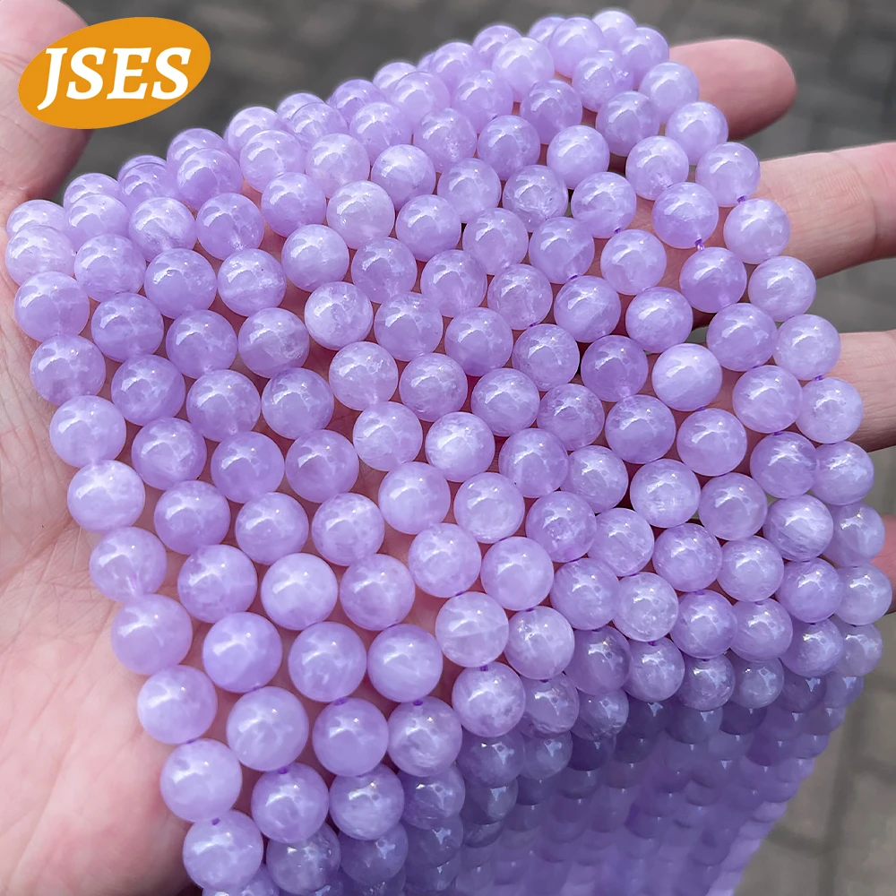 AA Natural Lavender Amethyst Quartz Charm Loose Beads for Jewelry Making Bracelets DIY Stone Beads Accessorries 4 6 8 10 mm