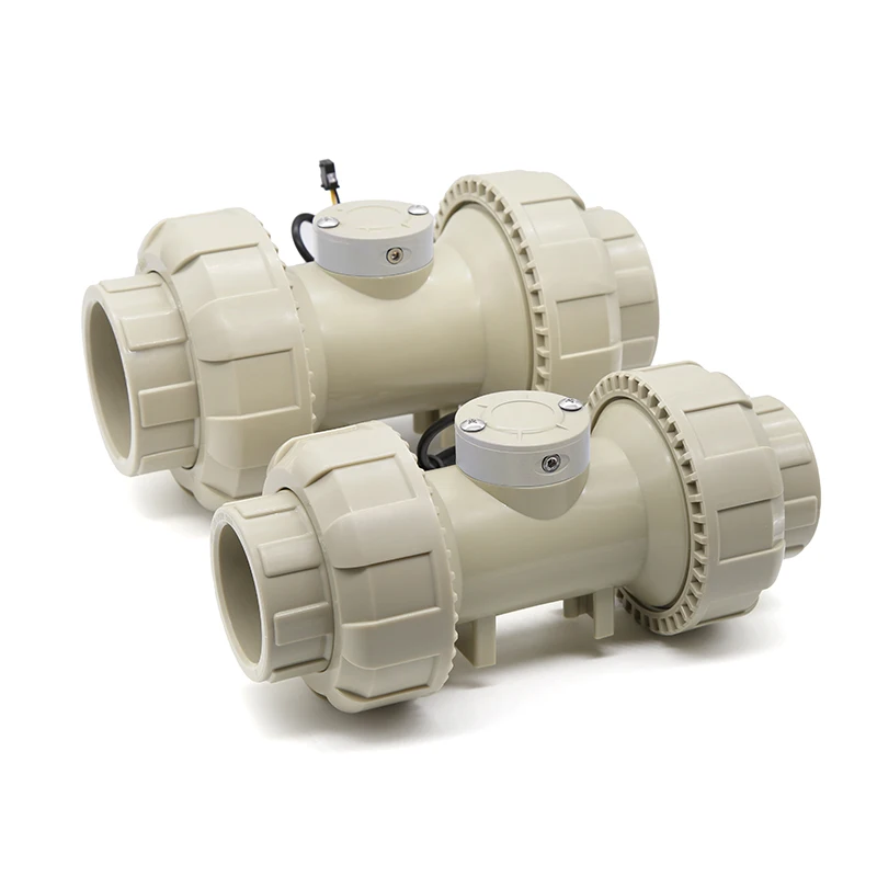 DN40 DN50 High Temperature Corr-osion PPH Material Paddle Wheel Turbine Flow Meter Liquid Flow Sensor for Farmland Irrigation