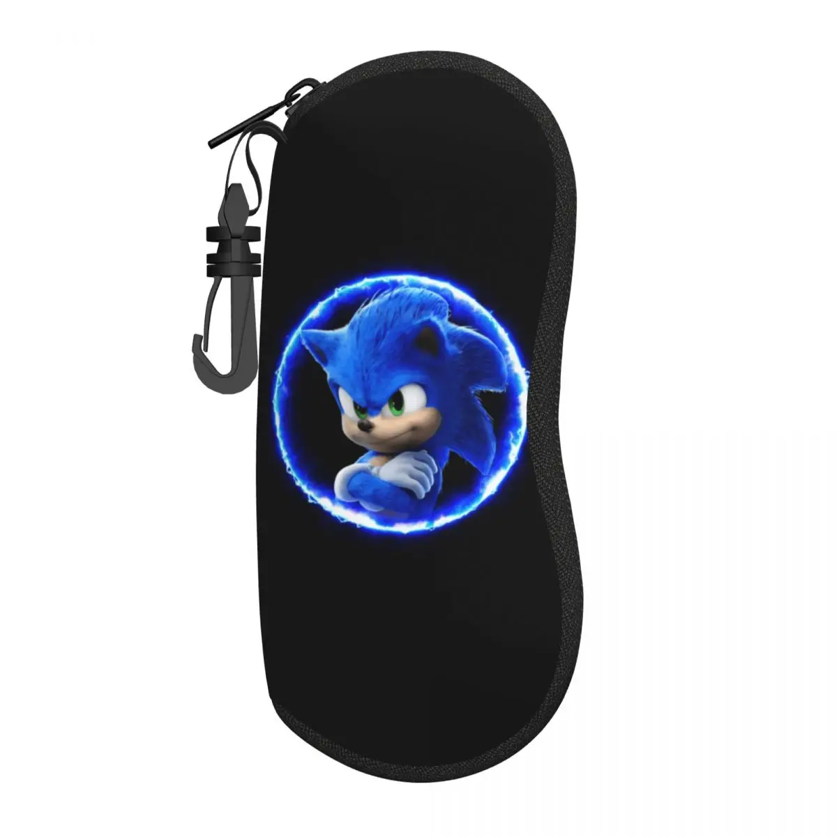 

Custom Sonics The Hedgehog Eyeglass Glasses Case Men Women Soft Cartoon Game Sunglasses Protective Box