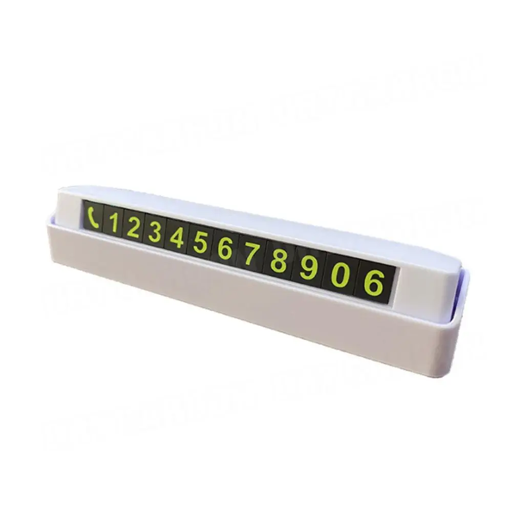 Car Styling Temporary Parking Card Phone Number Card Plate Telephone Number Car Park Stop Sticker Display Automobile Accessories