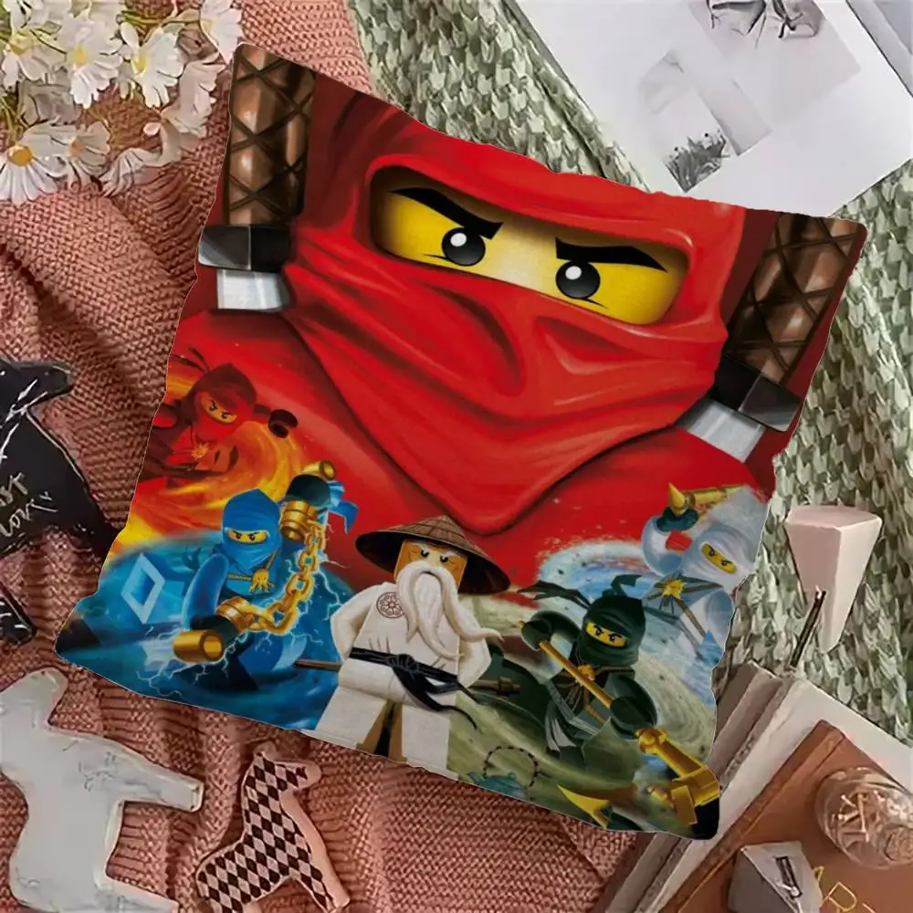 L-Lego N-Ninjago Zane Pillow Gift Home Office Decoration Pillow Bedroom Sofa Car Cushion CoverPillow Case view 5