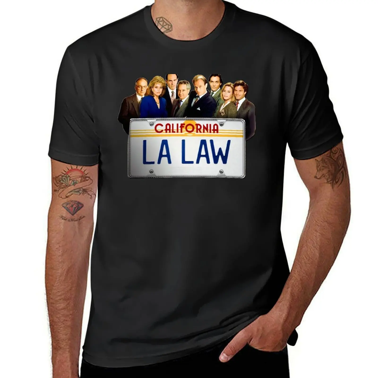 L.A. Law 80s - 90s Retro Throwback Tribute T-Shirt quick drying Blouse sports fans Men's t-shirt