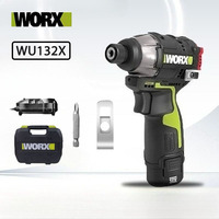 WORX WU132 12V Cordless Impact Screwdriver 140Nm 3300rpm Brushless Motor Adjust Torque Maintenance Power Tools Electric Drill