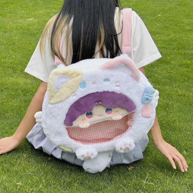 Love And Deep Space Itabag Backpack Y2K Kawaii Zayne Sylus Rafayel Xavier PPCotton Doll Plush Action Figure Storage Backpack New