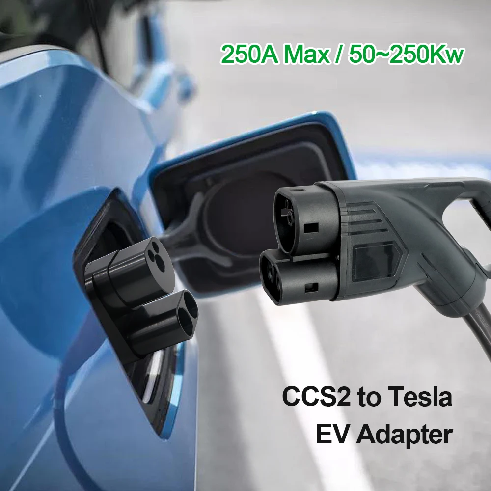 Adattatore da Isigma CCS2 a Telsa Fit NACS connettore per caricabatterie EV per auto per veicoli elettrici CCS2 per adattatore Tesla CCS2 Fit Tesla