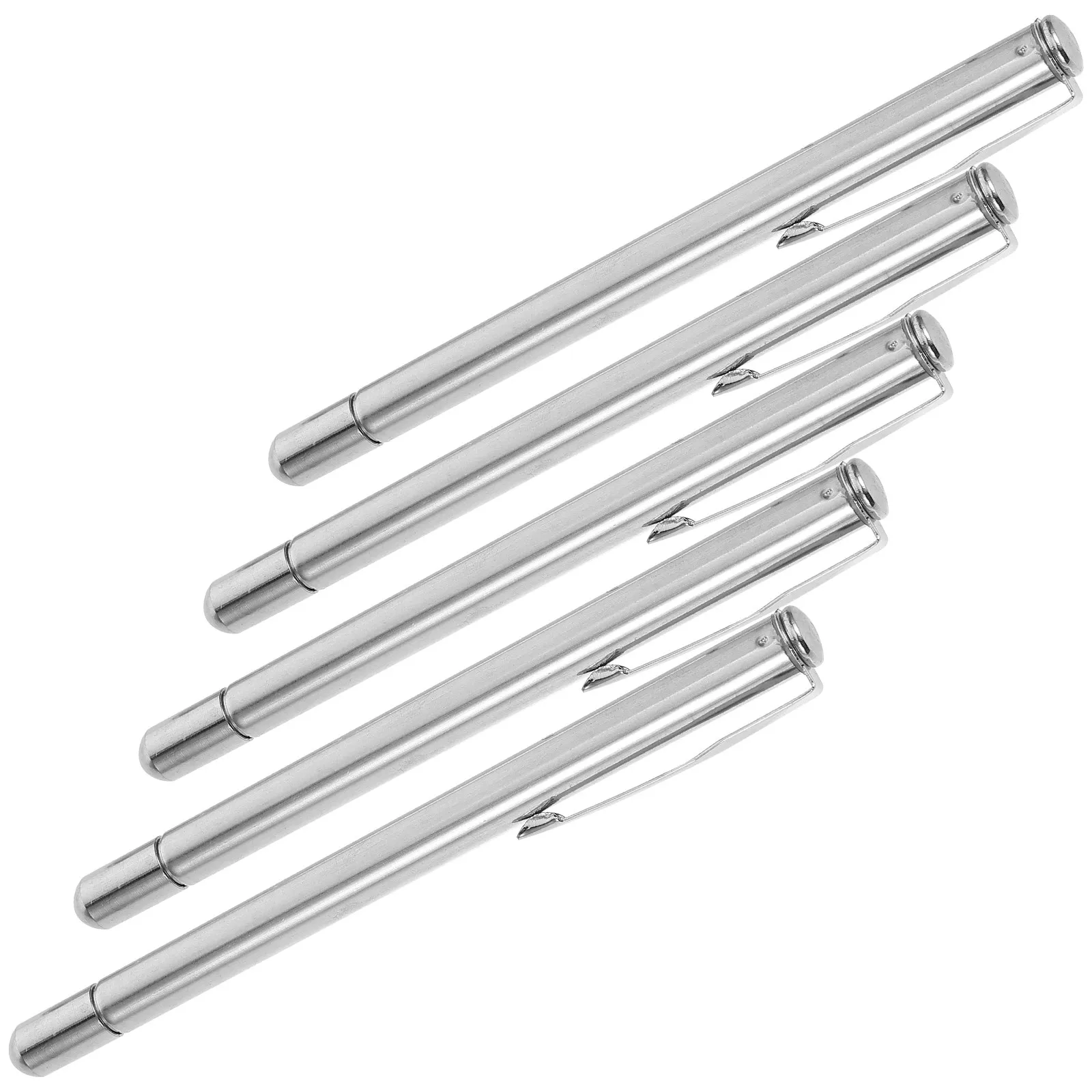 Bâton de pointeur télescopique extensible, 5 pièces, pointeur à main télescopique portable de poche pour les présentations en classe