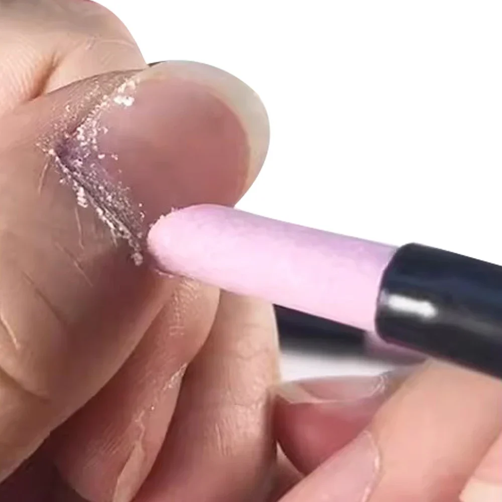 3Pcs Quarz Stift Nagel Häutchen Entferner Pusher Professionelle Pflege Nagellack Maniküre Stick Nagel Dateien Zubehör Werkzeug