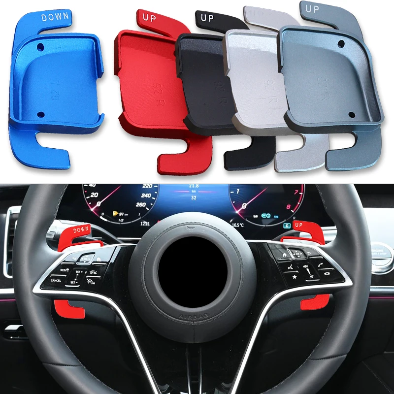 Car Steering Wheel Shift Paddle For Mercedes-Benz C E S Class W206 X206 W213 S400L GLS CLS GLE EQS Aluminum Alloy Shifter