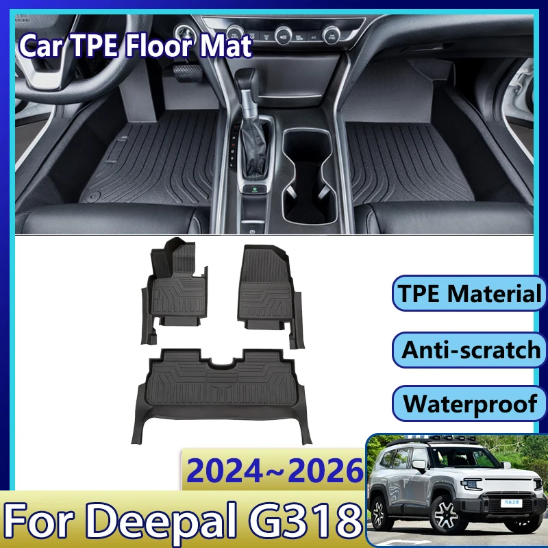 

LHD Car TPE Floor Mats For Deepal G318 Accessories 2024 2025 2026 Dirt-resistant Waterproof Mud Carpet Foot Pad Full Set Tappeto