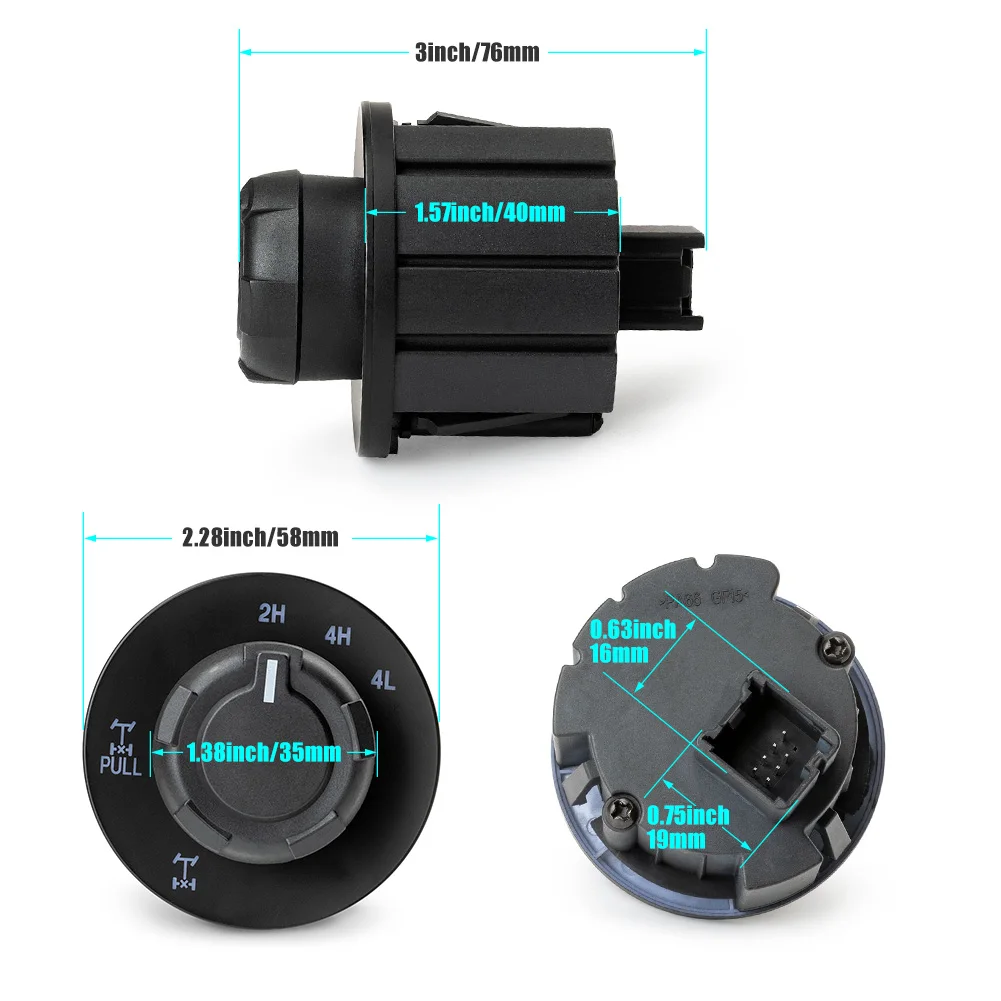 4x4 Control E-Locker Override Switch Knob For Ford F-150 2009 2010 2011 2012 2013 2014 AL3Z-14B166-BA AL3Z14B166BA Auto Parts