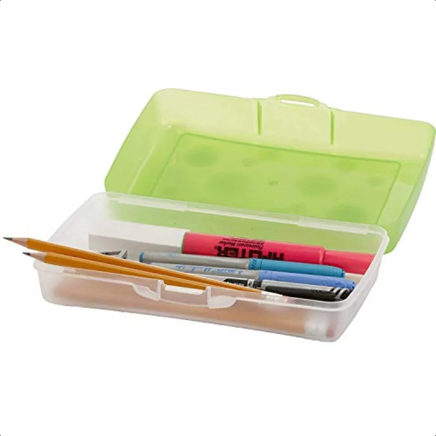 Pencil Box 8.38 X 5.63 X 2.5 Randomly Assorted Colors