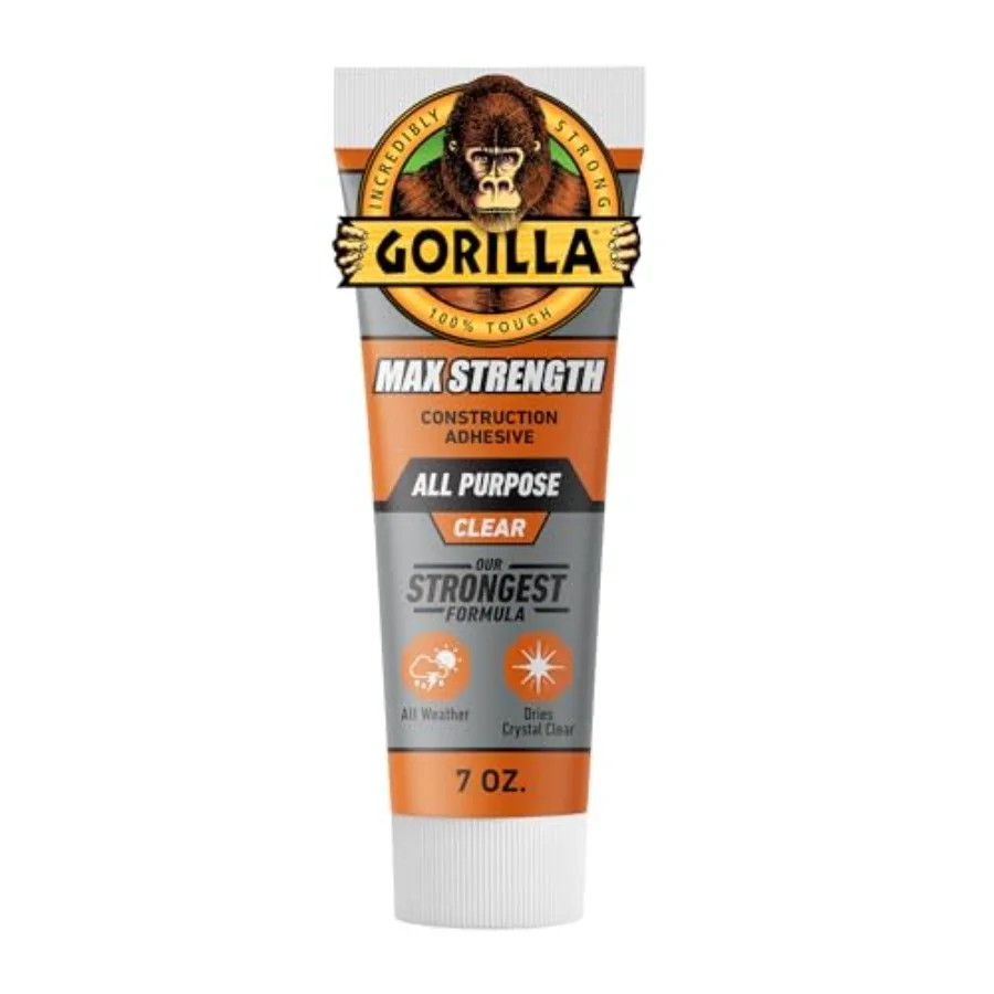 

Клей-герметик Max Strength Construction Adhesive прозрачный, в тюбике, для заполнения швов и гидроизоляции