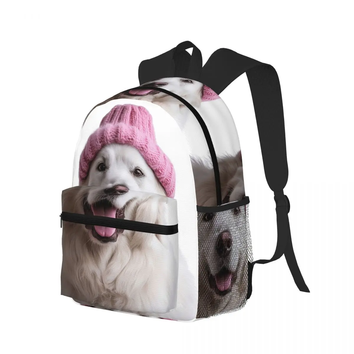 Mochila acogedora con diseño de perro de los Grandes Pirineos, mochila escolar para estudiantes, mochila de viaje para senderismo, mochila para niños y niñas, bolsos de hombro