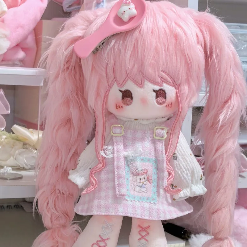 20cm Anime Attributes Girls Su NuanNuan Kawaii Cosplay Cotton Doll Body With Skeleton Cartoon DIY Dress Up Toy Figures Fans Gift
