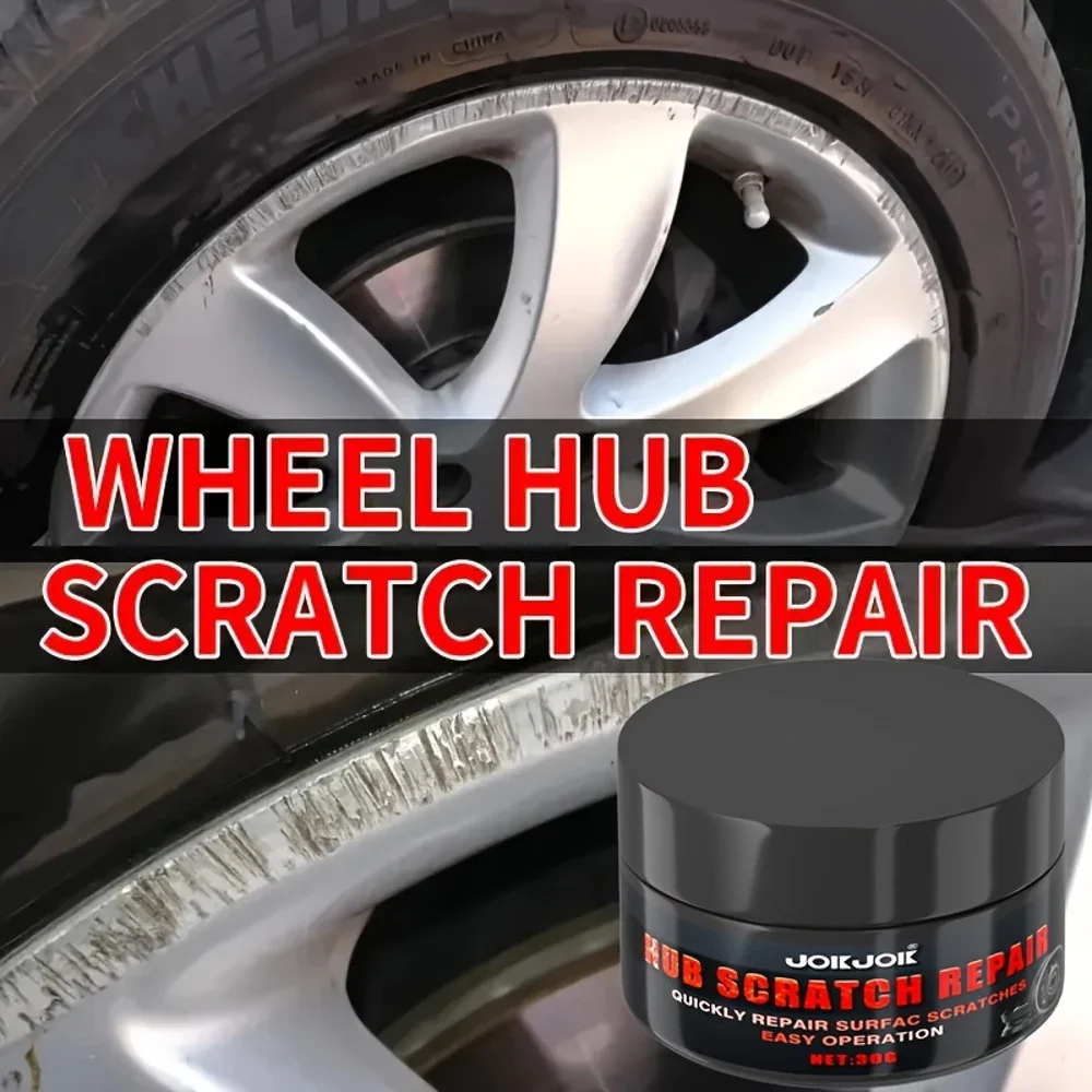 자동차 허브 스크래치 수리 왁스 - RV, 오토바이 및 트럭용: 합금 휠 스크래치 및 마모 복원 키트