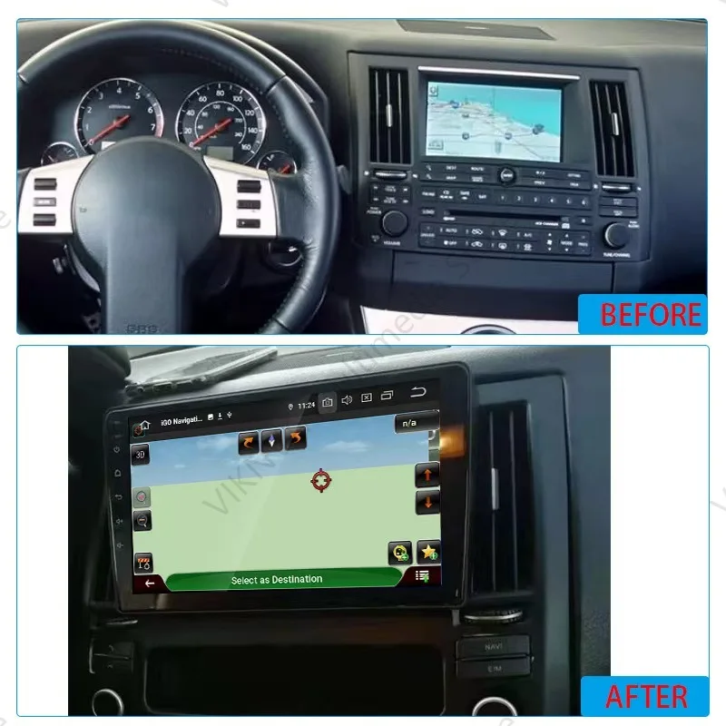 Android 15 For Infiniti FX FX35 FX45 2003-2009  Auto Navigation GPS Car Radio DVD Multimedia Video Player Stereo 4G DSP