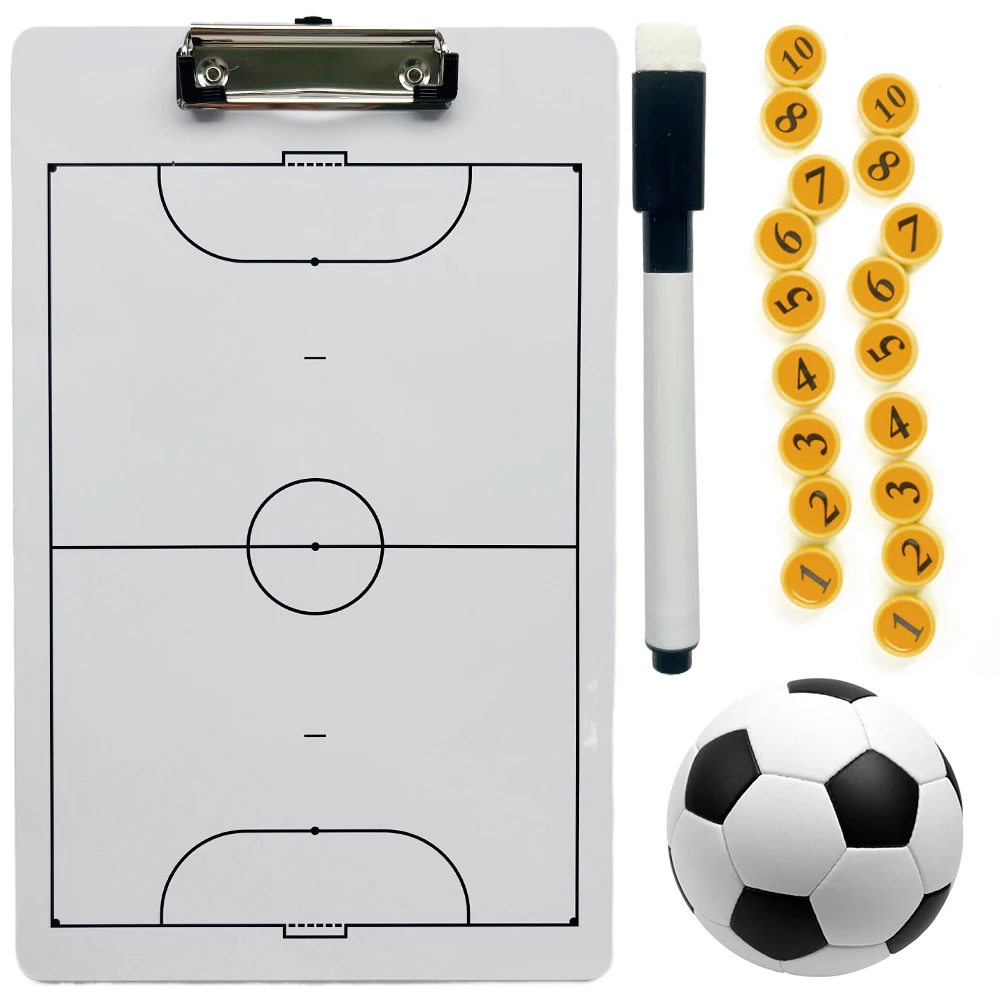 

Volleyball Tactic Coaching Board Basketball Coach Clipboard 13.7x8.6 Inch Multifunctional with Pen for Sports Training Game Plan
