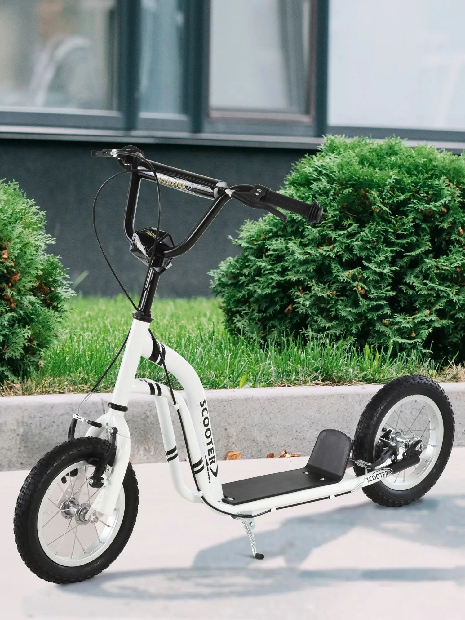 Scooter Homcom avec 2 pneus gonflables à hauteur réglable pour enfants plus âgés