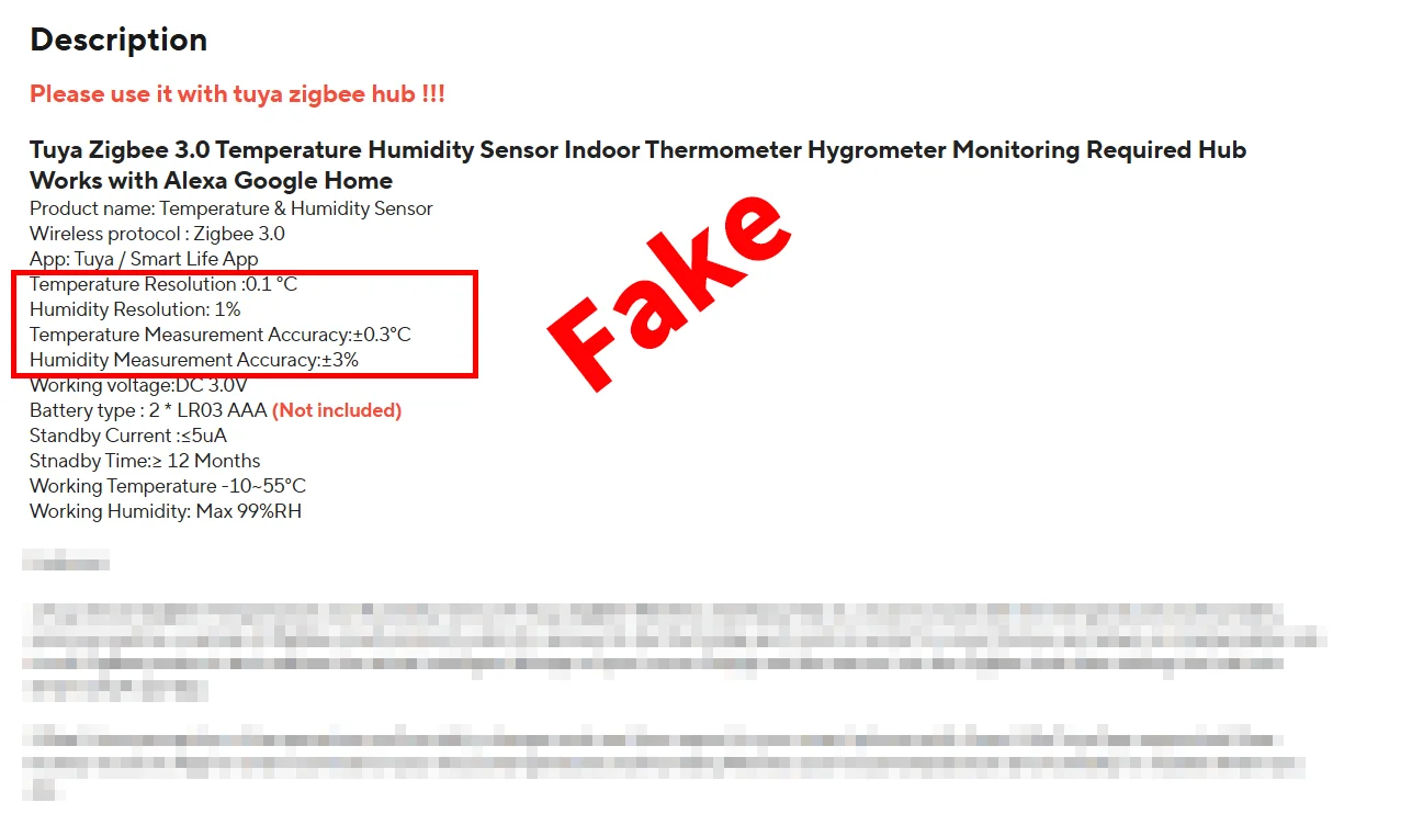 Zigbee 3.0 Temperatur- und Luftfeuchtigkeitssensor. Zigbee-Hub erforderlich. Funktioniert mit Home Assistant, Yandex, Alexa, ZHA, Zigbee2MQTT. – Detail 5