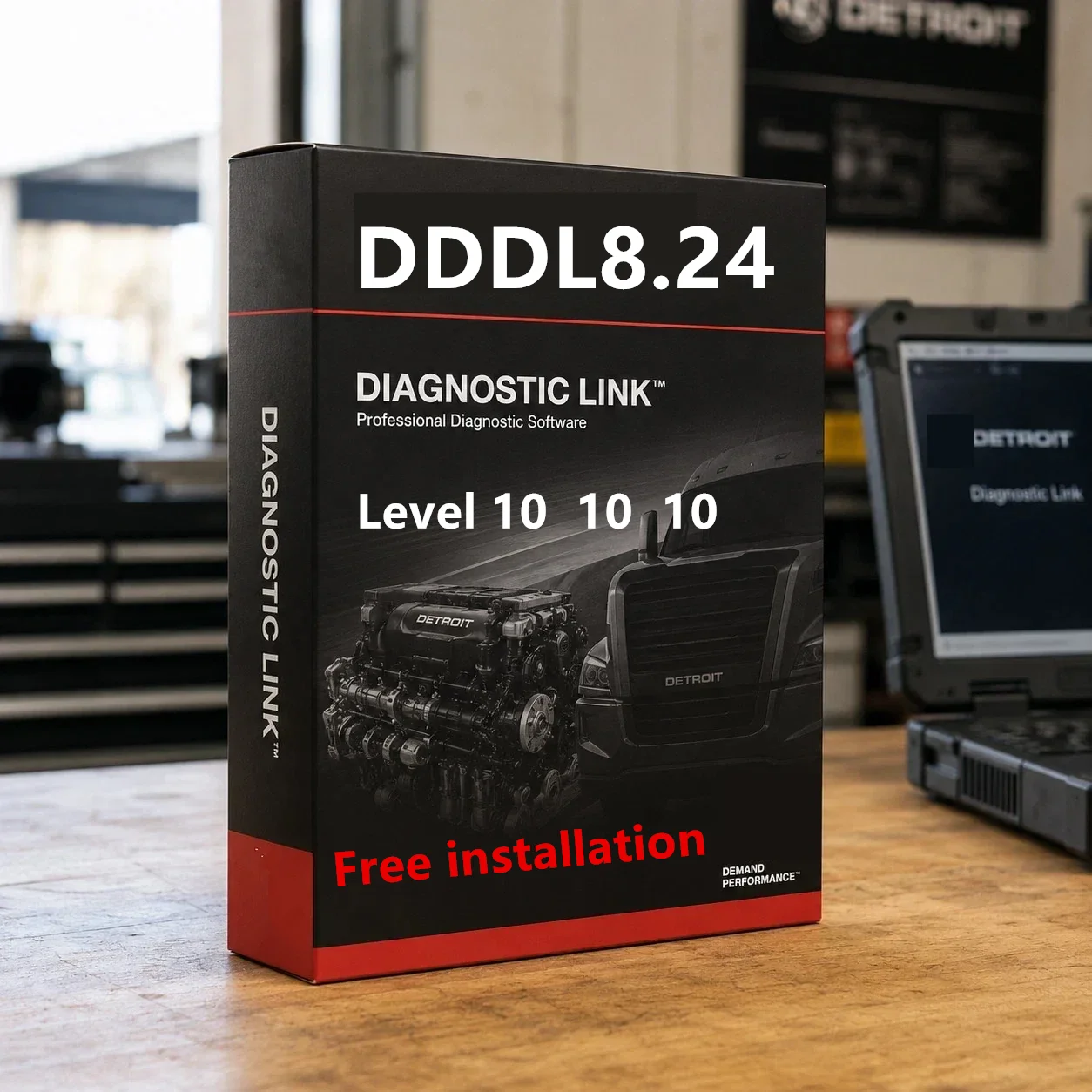 DDDL 8.24 SP0 07.2026 Detroit Diesel Diagnostic Link Level 10 10 10 + GRAYED Parameters Support  + Free remote Install