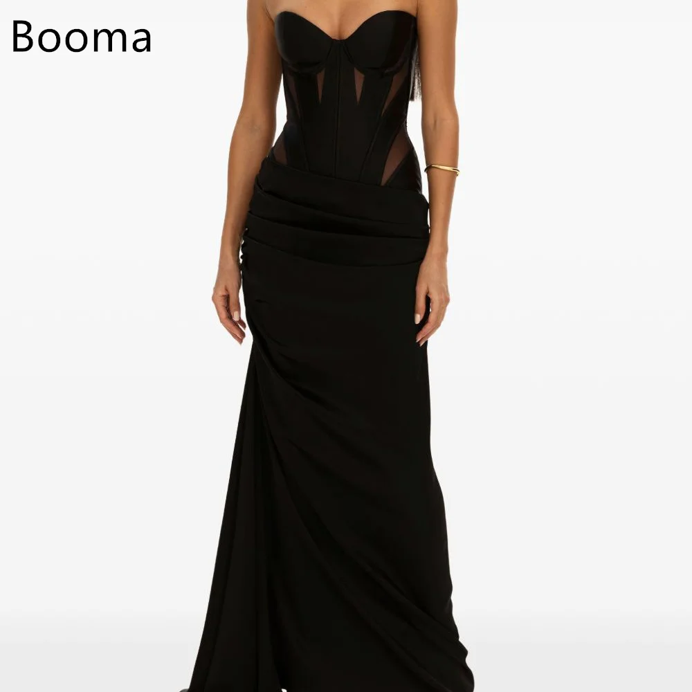 

Booma Mermaid Strapless Sexy Prom Dresses Formal Gowns for Women Long Pleat Elegant Evening Dress Customized 2025