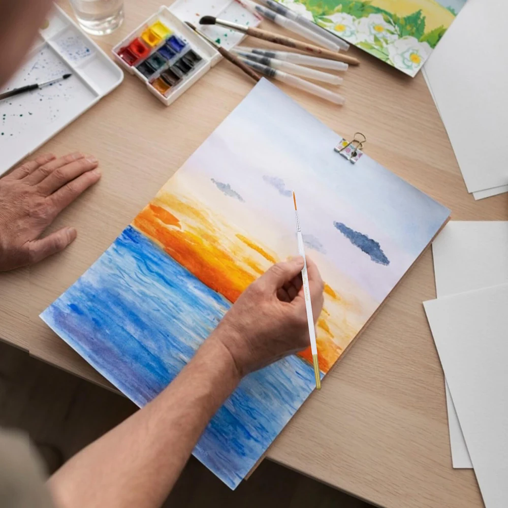 6本セット スクリプトペイントブラシ 絵筆 細筆 ライナーブ - Photography Fine Art のレビューと価格
