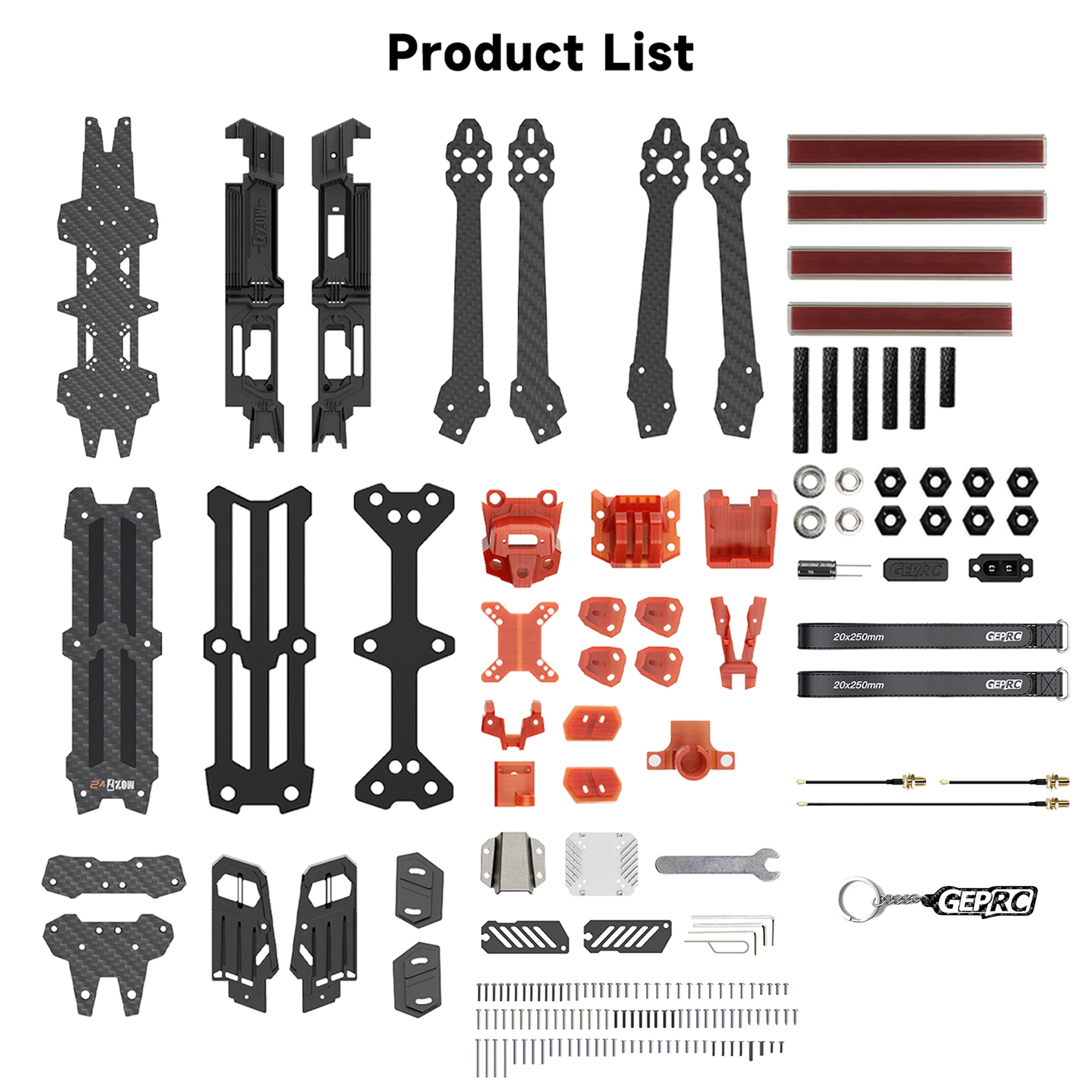 GEPRC GEP-MOZ7 V2 Frame Parts Propeller Accessory Base Quadcopter FPV Freestyle RC Racing Drone MOZ7 V2 thumbnail 6