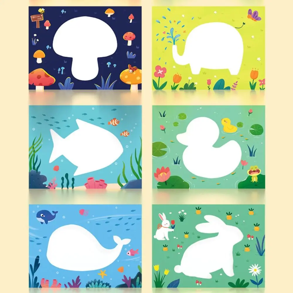 Arte artesanato artesanal tecelagem brinquedos montessori papel animal tecelagem material conjunto ornamento sensorial tecido pintura brinquedos meninos meninas