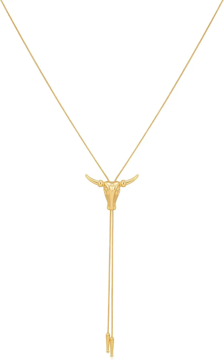 

Ковбойское ожерелье в западном стиле для женщин: длинная цепочка-лариат с головой быка, бирюзовое Y-образное ожерелье, аксессуары для ковбойского боло-тия.