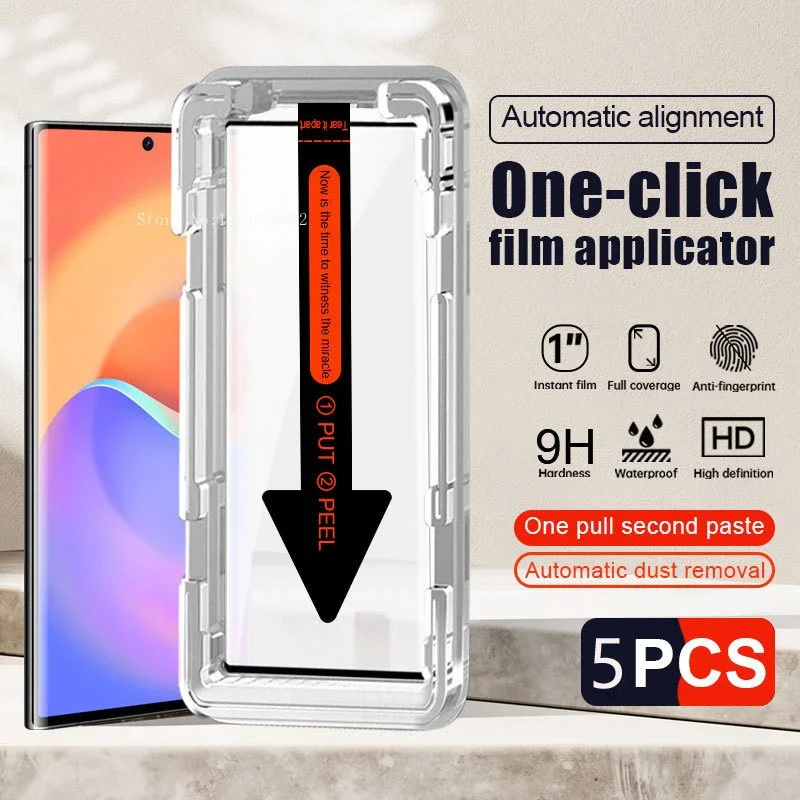 

for Samsung Galaxy S24 S23 FE S22 S21 Plus S25 Ultra S26 Edge Tempered Glass Screen Protector Protective with Install Kit Film