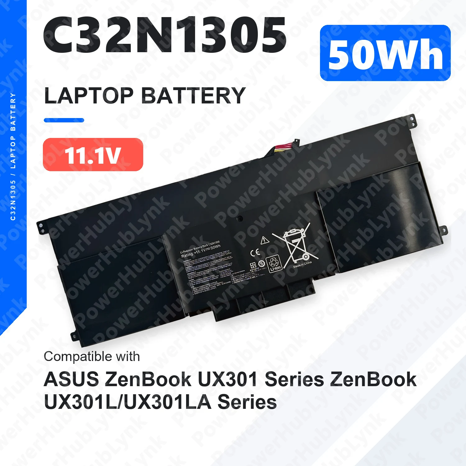 C32N1305 11.1V 50Wh Laptop Battery For ASUS ZenBook UX301 UX301L UX301LA