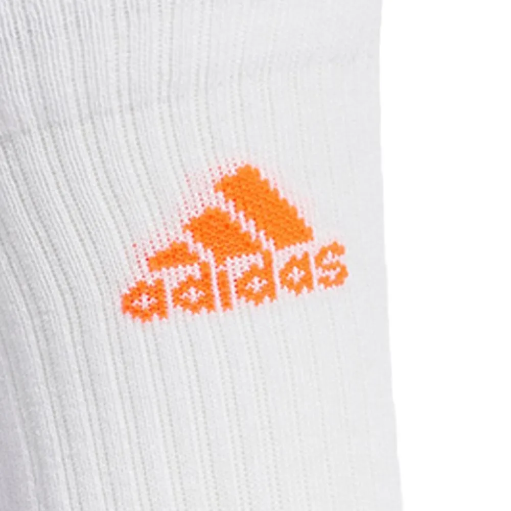 Adidas Men's and Women's Sports Socks - 3-Pack: Neon Red, Bright Blue, and Turf Green - Breathable Mid-Calf Running Socks IC1314 view 2