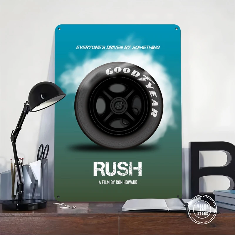 Rush Tin Poster Customized Wall Art Retro Vintage Metal Signs for Fans Room Interior Accessories Bedroom Decoration Aesthetic
