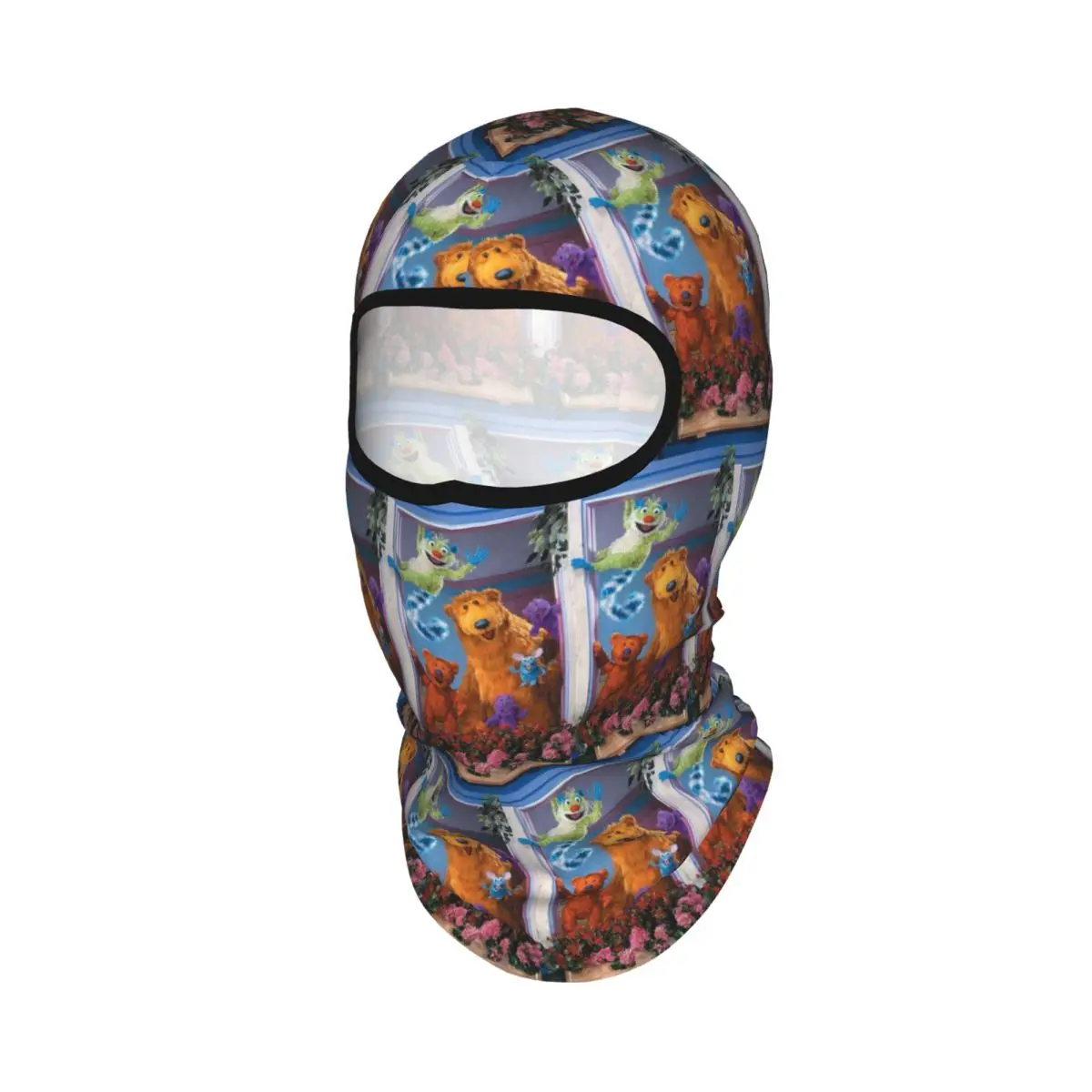 Bear In The Big Blue House Breathable Thin Balaclava Full Face Mask Sun Protection Neck Gaiter For Motorcycle Cycling