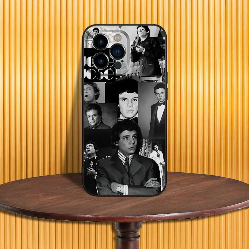 حافظة هاتف Jose Jose Mexico Singer لهاتف iPhone 17,16,15,14,13,12,11,Pro,Max,Plus,X,XS,SE4,E,Mini,Soft Black Case