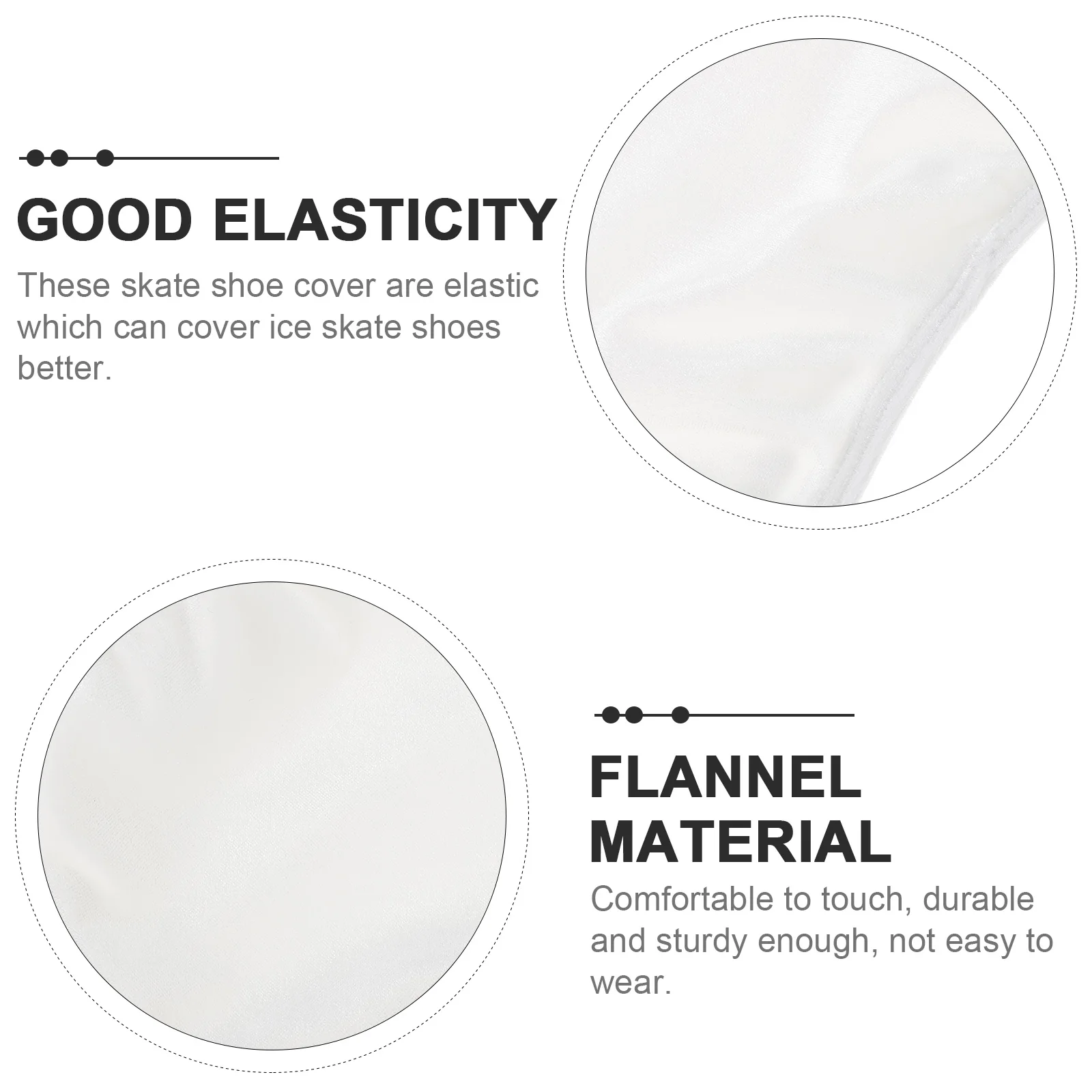 

Comfortable Velvet Skate Shoe Sleeves Elastic Skate Boot Covers Stylish Ice Skating Protectors Great For Hockey Figure Skates