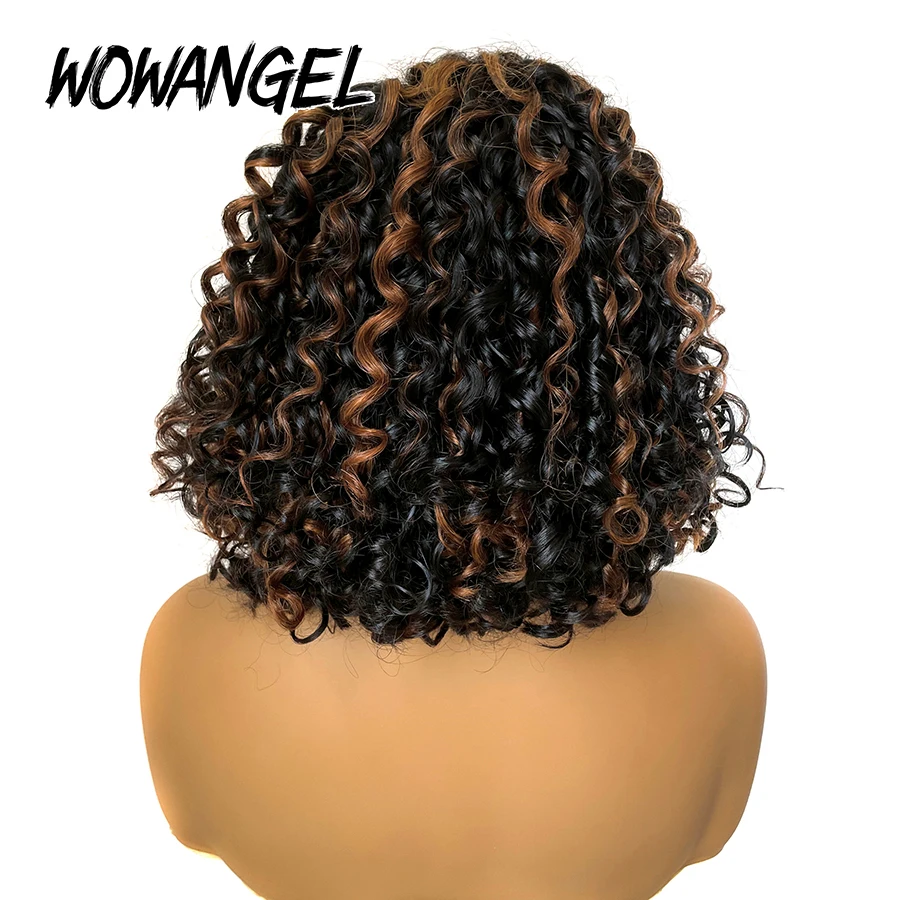 WOWANGEL 1B/30 تسليط الضوء على الباروكات 5X5 HD الدانتيل إغلاق الباروكات شعر الإنسان قبل قطعها الدانتيل ذوبان عابث مجعد غلويليس الباروكات للنساء