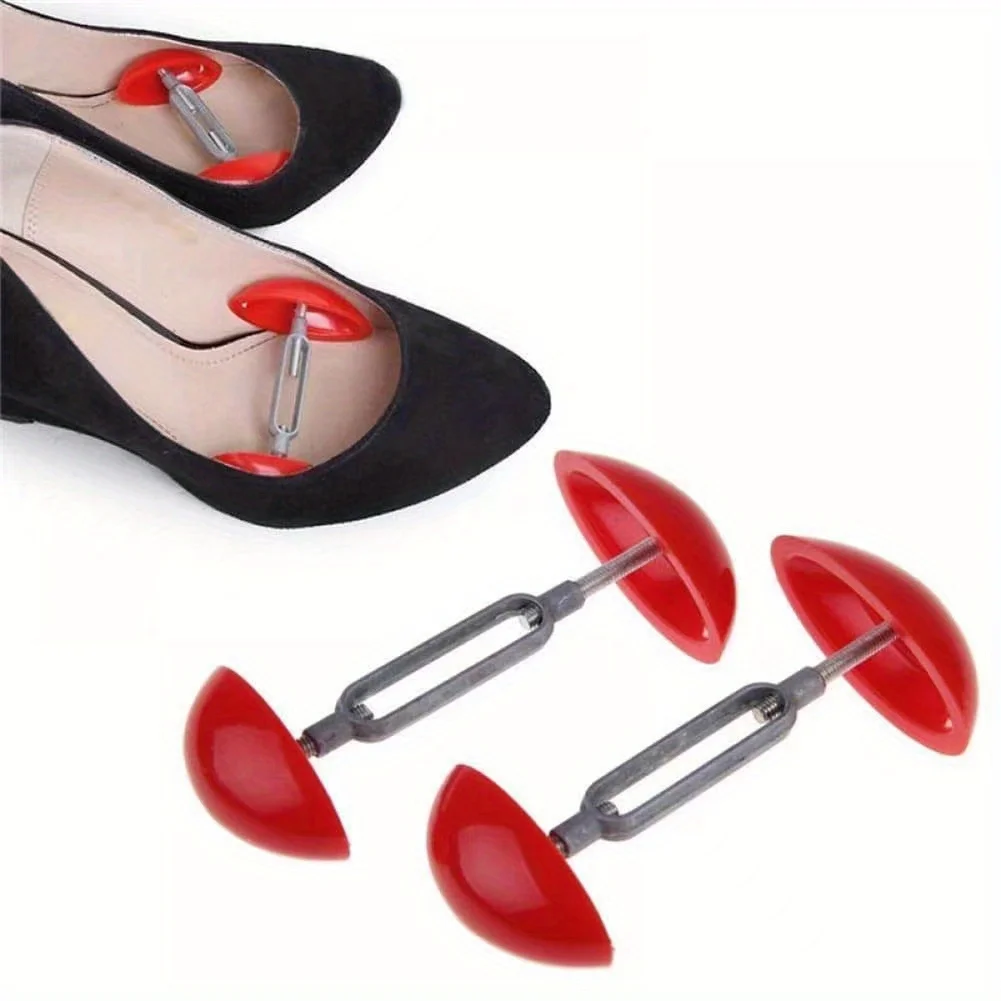 2 Stück verstellbare Mini-Schuhspanner für High Heels, Sneaker, Lederschuhe, Anti-Falten-Formgebung, einfach zu bedienender Schuhdehner