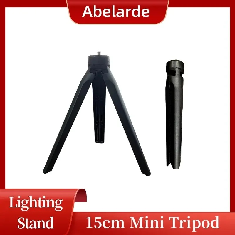 Universal Tripod Phone Stand Stretchable Photographic Lighting Adjustable Height 15cm Suit for Ring Light Desktop Ring Lamp