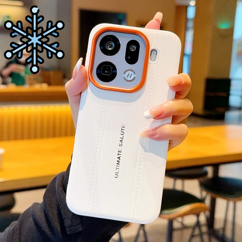 

For OPPO Find X9 X8 Ultra X9 X8 Pro Case ELVEV Shockproof Hard PC + PU Leather Anti-scratch Phone Cover