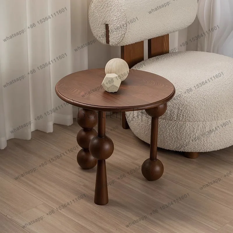 Round ball edge few ancient style modern simple household living room small tea table