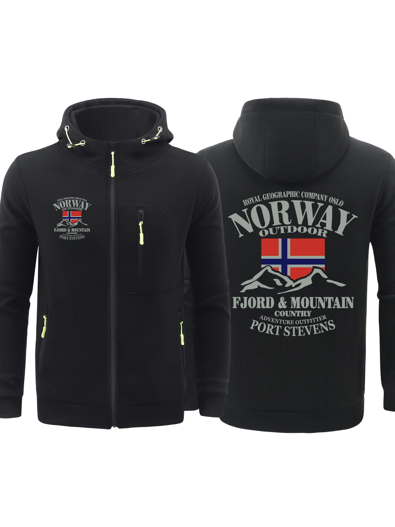 

Норвегия Ферс и горы с принтом, осенняя мужская уличная одежда, повседневная модная куртка с капюшоном, пальто, мягкая теплая уличная толстовка