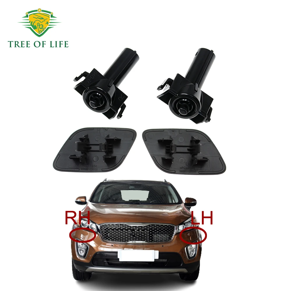 For KIA Sorento UM 2015 2016 2017 2018 Front Bumper HeadLight Lamp Washer Spray Nozzle Cleaning Pump Actuator Cover Cap